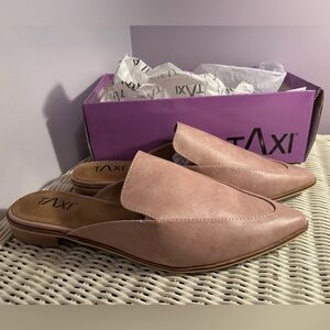 Taxi Blush Pink Pointed Toe Mule Flats SOHO-02 Size 41 NIB